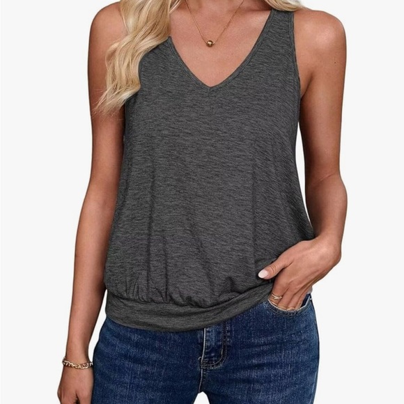 sialois Tops - Grey Tank Top